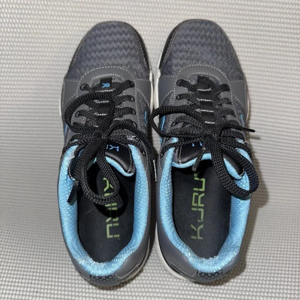 Kuru Quantum Mesh Sneakers Gray Blue Athletic Running Shoes Women’s Size 7.5